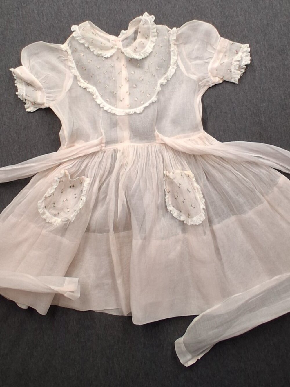 Vintage dress, handmade, not sure,  pink, good condition